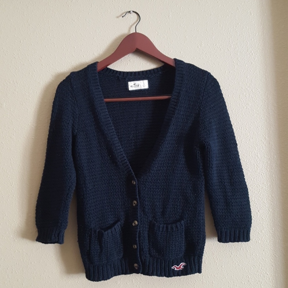 Hollister quarter sleeve cardigan